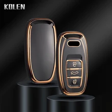 New TPU Car Remote Key Case Cover Shell For Audi A1 A3 8V A4 B8 B9 A5 A6 C7 A7 A8 Q3 Q5 Q7 S4 S6 S7 S8 R8 TT Holder Accessories
