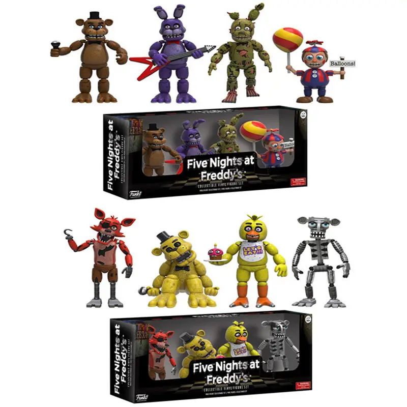 FUNKO POP Five Night At Freddy's FNAF Фигурки игрушки Foxy Freddy FNAF sister расположение ПВХ модель игрушки для детей подарок