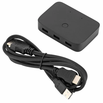 

HDMI KVM Two-port Switch 2 in 1 Out Two In One Out Hdmi Usb Video Converter