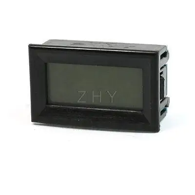 DC 0-20V Measuring Range Digital Display Voltmeter Panel Black