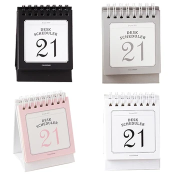 

2021 Nordic Daily Mini Desk Calendar DIY Portable Desk Calendars Daily Schedule Planner 2020.07-2021.12