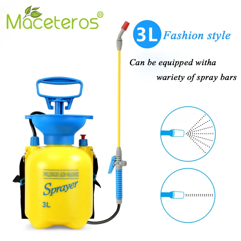 

MACETEROS 3L Yellow Shoulder Type Sprayer Small Sprayer Household Manual Pump Watering Flower Spray Pot Gardening Spray Series