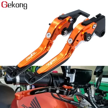 

For KTM DUKE 125 200 390 DUKE125 DUKE200 DUKE390 2014-2018 Motorcycle Adjustable Folding Extendable Brake Clutch Levers LOGO DUK