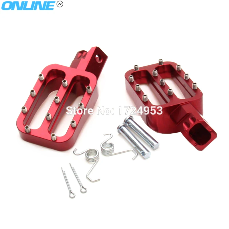 

Billet CNC Foot Peg Pedals Rests Fit CR KAYO SDG IRBIS KLX TTR BSE XR TTR 50 70 110 125cc Pit Dirt Bike Motorcycle parts
