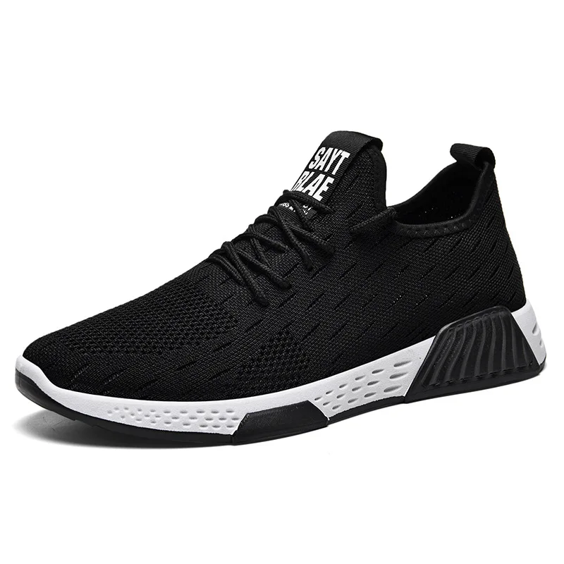 2019 Men Breathable Sneakers No-slip Men Vulcanize Shoes Male Air Mesh Lace Up Wear-resistant Casual Shoes Tenis Masculino