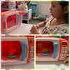 Kid's Kitchen Toys Simulation Microwave Oven Educational Toys Mini Kitchen Food Pretend Play Cutting Role Playing Girls Toys 4
