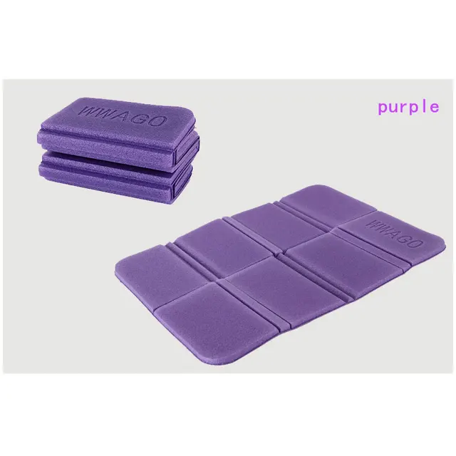 MENFLY Beach Camping Mat Foldable Portable Small Picnic Mats Waterproof  Moisture-proof Pad Outdoor XPE Folding Cushion Purple