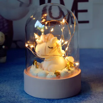 

Creative Cartoon Unicorn LED Night Light Novelty DIY Bedroom Battery Decorative Lights Lamp for Children Kids Birthday Gift