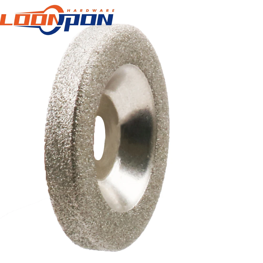 Diamond Grinding Wheel Cup Glass Emery Milling Cutter Circle Grinder Stone Sharpener Cutting Wheel Rotary Tool 50x10x8mm