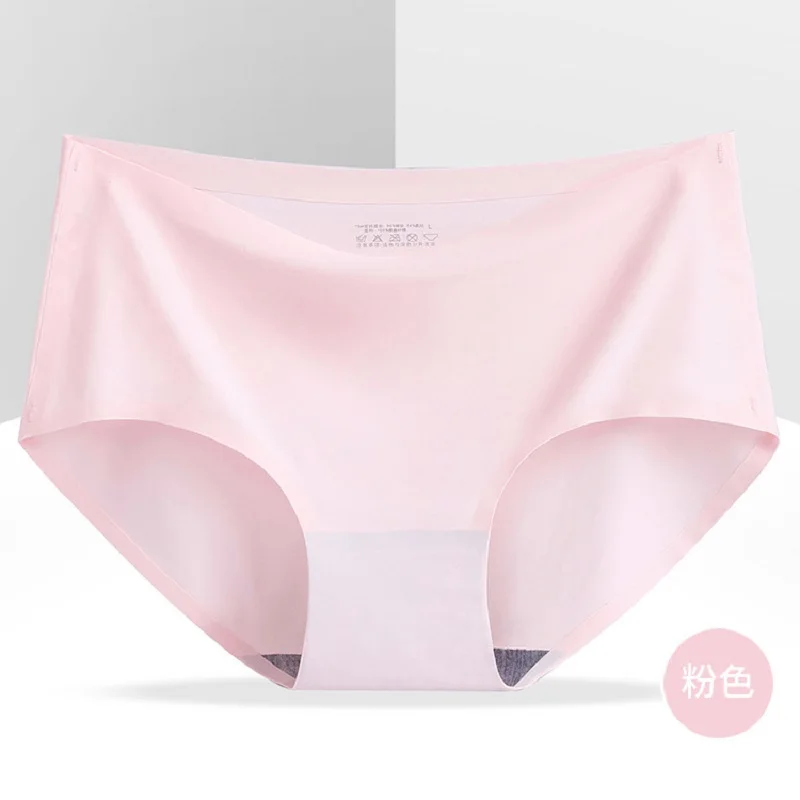 Сексуальные трусики Ondergoed Vrouw Naadloze Ice Zijde Mid Vrouwelijke Taille Slip Onzichtbare Zachte Ademend Panty| |