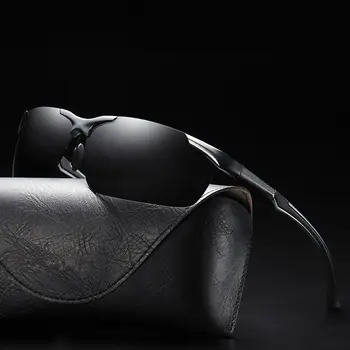 

Xiasent Men's Aluminum Magnesium Half Frame Polarized Sunglasses Explosion-proof Colorful Polarized Driving Sunglasses UV400