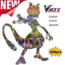 Vmax Flash Juego de cartas Pokemon, Cartas coleccionables, juguetes para niños