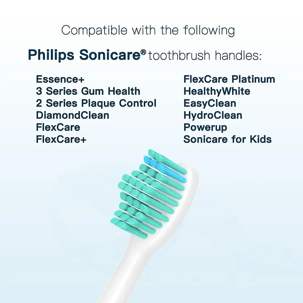 12 шт./лот Замена Зубная щётка головок для зубной щетки Philips Sonicare ProResults HX6013/66 HX6530 HX9340 HX6930 HX6950 HX6710 HX9140