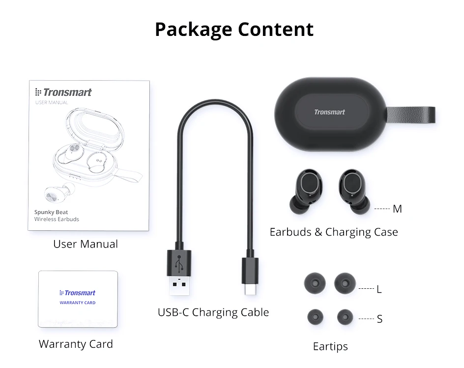 Tronsmart Spunky Beat TWS Bluetooth 5.0 Earphone APTX Wireless Earbuds with QualcommChip CVC 8.0 Touch Control Voice Assistant (15)