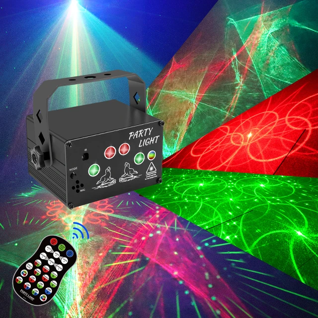 Dj Disco Stage Party Lights, Led Voice Activated Laser Lights Rgb