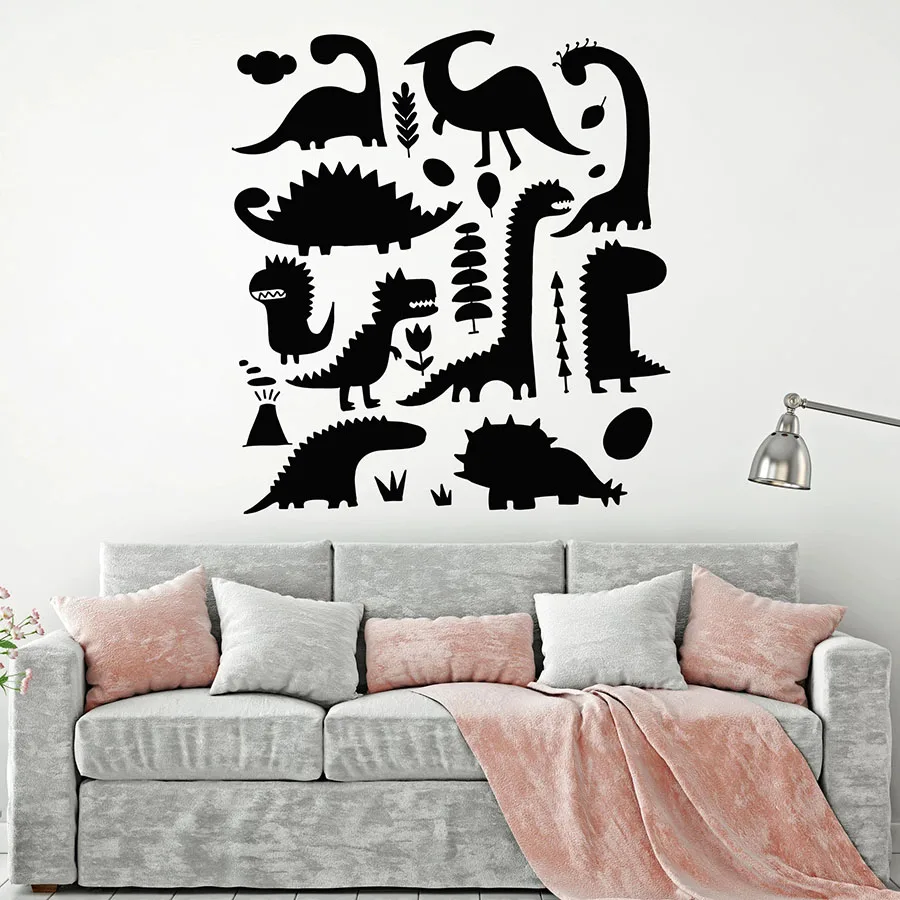buy Dinosaur Park Wall Decal Funny Lizard Dino Children Kids Boys Bedroom Nursery Play Zone Interior Decor Vinyl Stickers Mural M020