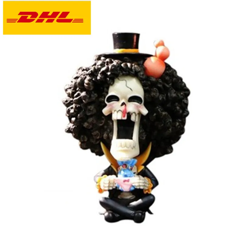 5 "Цельная статуя соломенная шляпа Пираты бюст Брук полноразмерный портрет бурукку Swordman анимационная фигурка GK игрушечная коробка 12 см V302