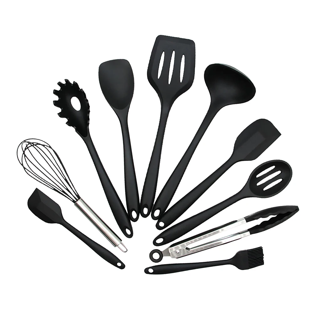 10 pieces Kitchen Utensil Set Silicone Spoon Baking Cooking Baking Tools