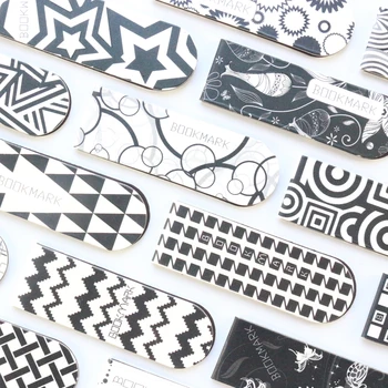 

Domikee classic creative magnetic school student bookmarks for books kids children book marks set stationery supplies 2pcs