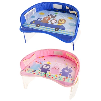 

Waterproof Table Car Seat Tray Storage Kids Toys Infant Holder Children Dining Drink Table In-Car Accessories Baby Fence