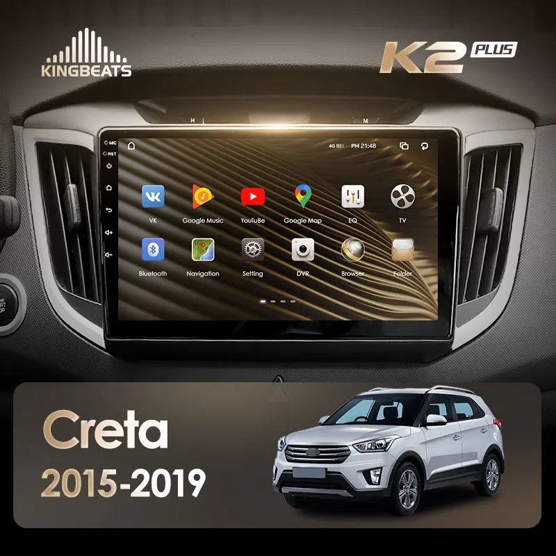KingBeats штатное головное устройство For Hyundai Creta IX25 2015 2019 GPS Android 10 автомагнитола на