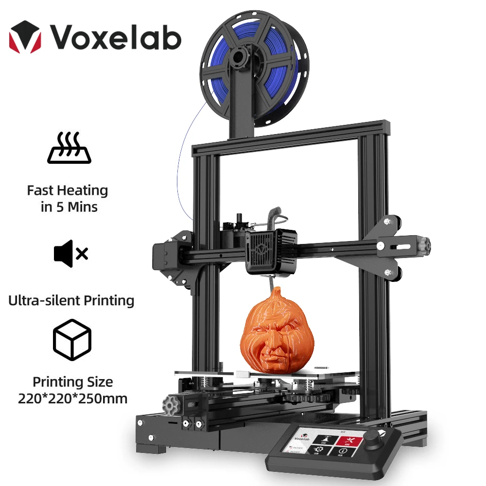 Набор для 3D принтера Voxelab Aquila бесшумная печать возобновление печати при сбоях питания с углеродным