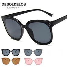 Новые женские мужские солнцезащитные очки водителя Ретро Винтажные Роскошные пластиковые солнцезащитные очки уличные Oculos De Sol Gafas UV400 Модные черные