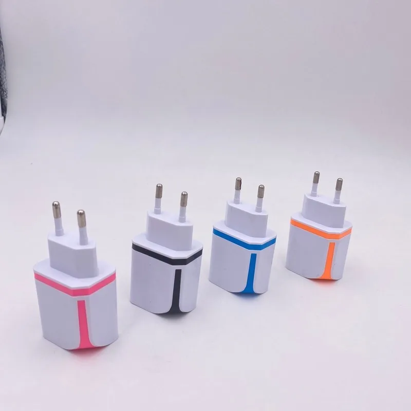 

SEMVIS Candy Color Dual USB Home Charger 5V2.4A Office Dormitory Suitable for Xiaomi Oppo Huawei Universal Charger Can wholesale