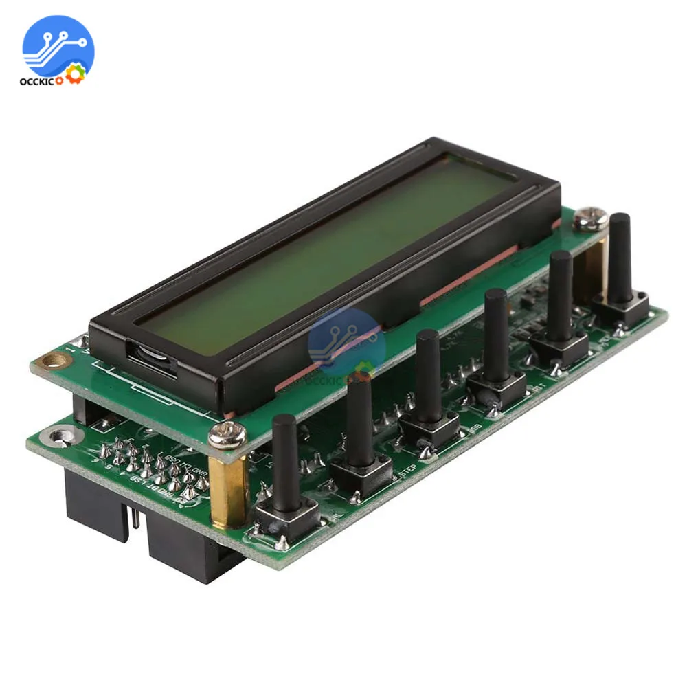 Faixas de Frequência Gerador de Sinal Tester com Tela Dds Rádio Presunto Digital Rit Vfo Ssb Frequência Cabo Amarela Ad9850 6 0 55 Mhz - Image 2