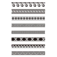 

Seamless Border Clear Stamps Silicone Transparent Background Element Scrapbook Stamps