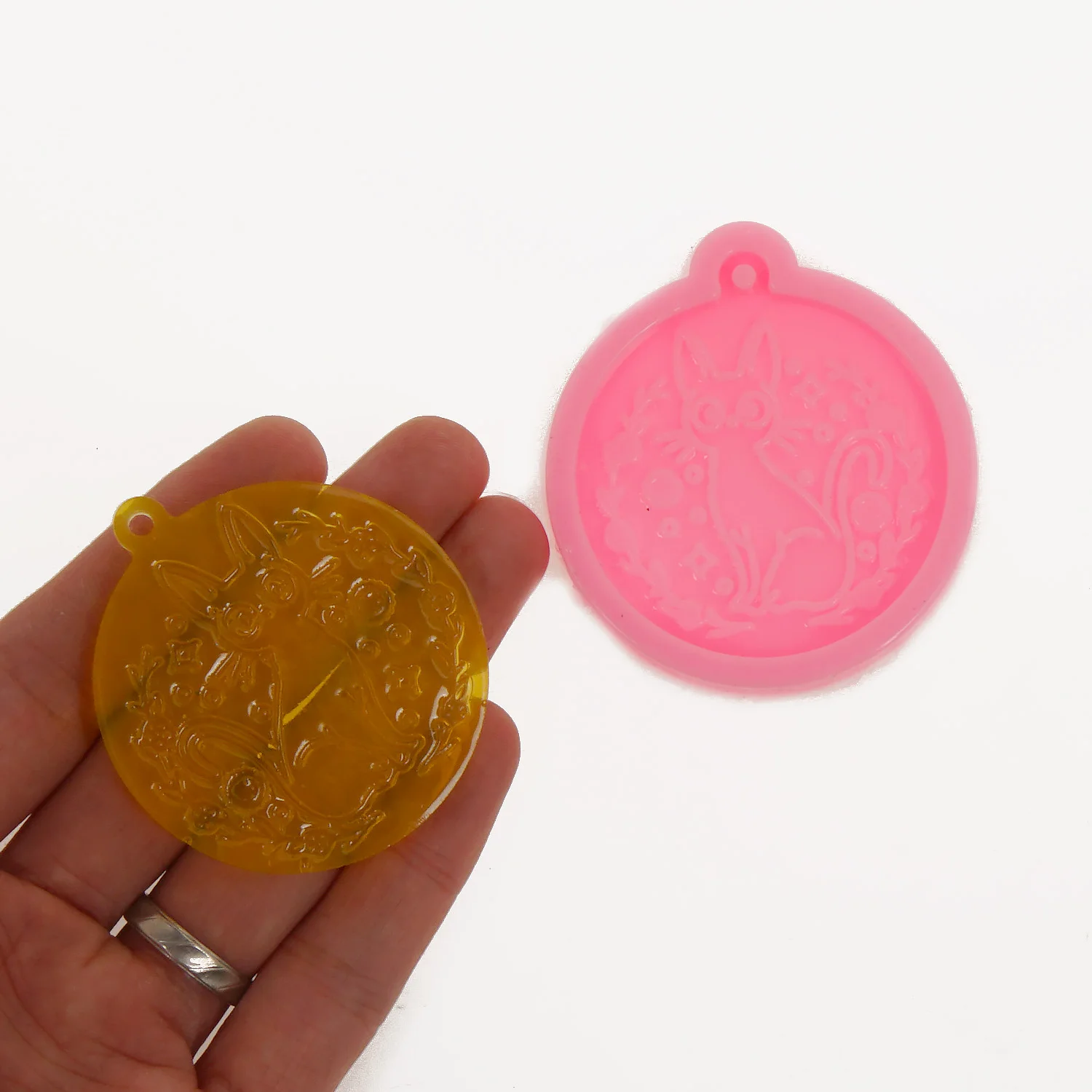

1PC Cartoon Cat Silicone Mold for Keychain Ornament Jewelry Making 10365050