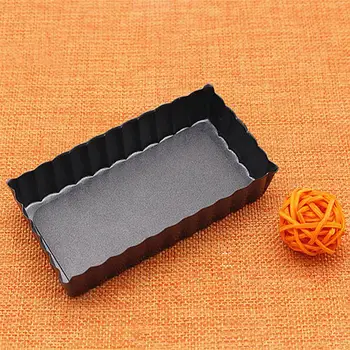 

4Pcs 4 Inches Rectangular Oven Toast Box Carbon Steel Cake Baking Pan Non-stick Bread Bakeware Pan Household Bakeware
