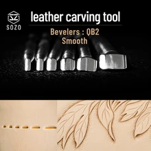 SOZO QB2 Штамповочный Инструмент для работы с кожей Eevelers Гладкий Шеридан седло печать резьба 304 штампы из нержавеющей стали SOZO QB2 Штамповочный Инструмент для работы с кожей Eevelers Гладкий Шеридан седло печать резьба 304 штампы из нержавеющей стали