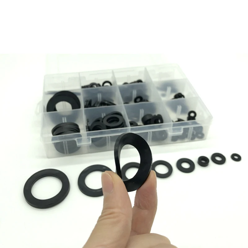 

M3 M4 M5 M6 M8 M10 M12 M20 M15 M25 M32 Black Rubber Flat Washer Plain Spacer Insulation Gasket Insulating Ring