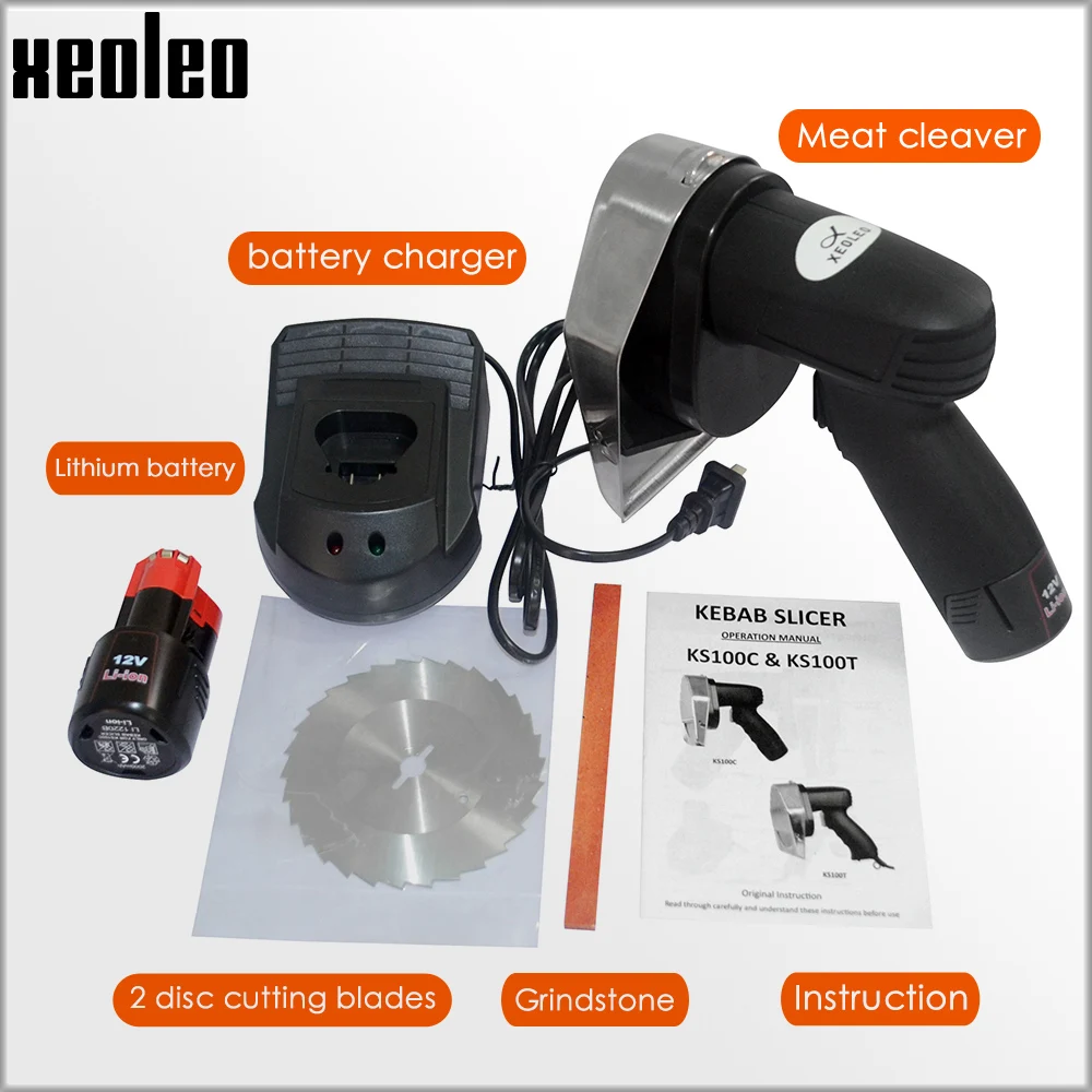 XEOLEO 12V Kebab slicer Türkiy Meat cleaver li-ion Charging Cordless Slicer Shawarma gyros cutter Middle east Kebab Cutter 4