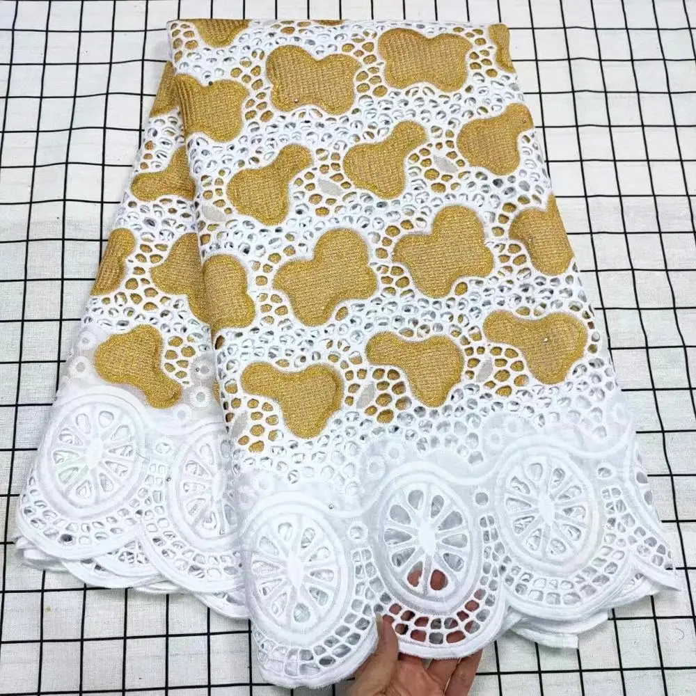 

Swiss Voile Lace In Switzerland 2020 High Quality Latest Design Cotton lace Nigerian Dry Lace Fabric African cotton Lace Fabric