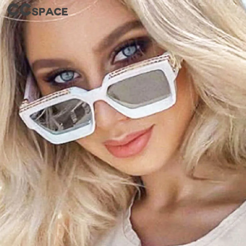 CCspace 46167 S & L размер квадратные Роскошные крутые солнцезащитные очки для мужчин и