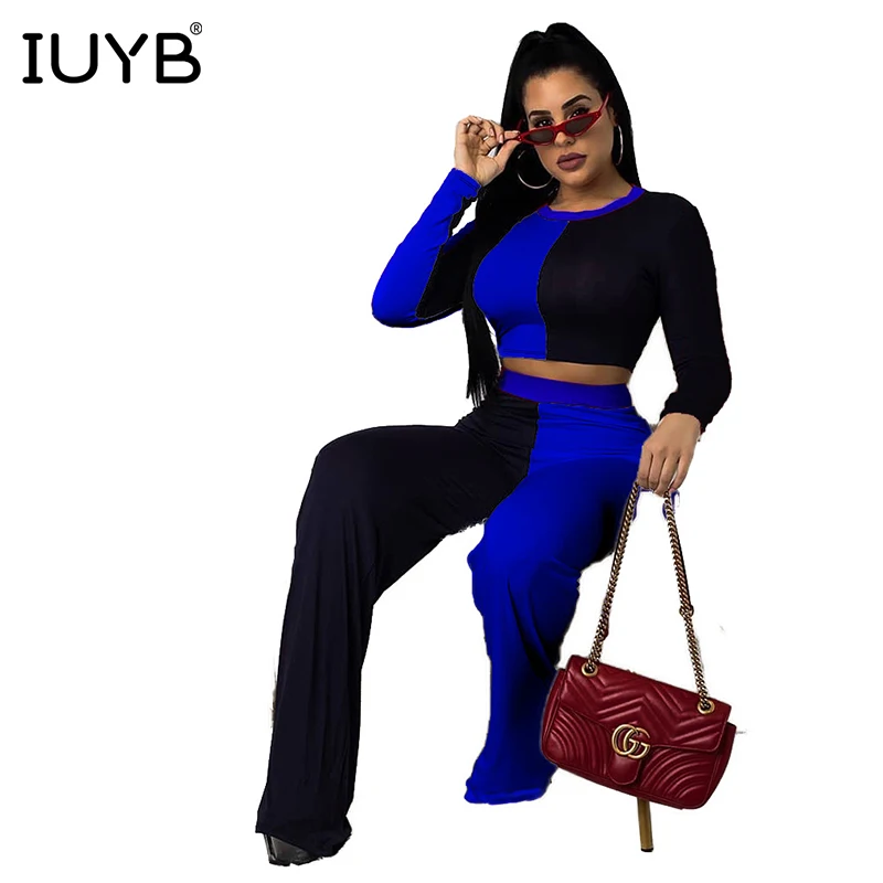 IUYB/2019 комплект из двух предметов женская одежда винно красный и синий