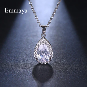 

Emmaya Fashion Zircon Necklaces for Women Gold Rose Gold Wedding/Party Necklace Valentine's Day Gifts