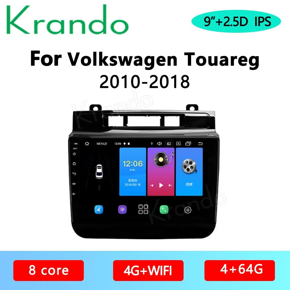 Krando Android 10 0 9 &quotIPS Full Touch автомобильное мультимедийное радио для Volkswagen VW Golf 7 2014-2018