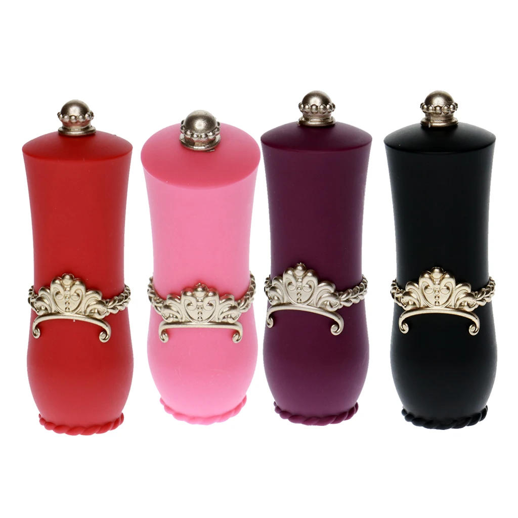 Lipstick Design Needles Pin Cushion Holder with 5pcs Sewing Needle Tools for Hand Needlework