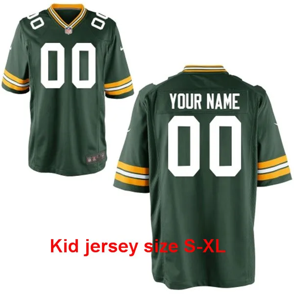 A+++ хорошие отзывы, сшитые по индивидуальному заказу Green Bay s по индивидуальному заказу, под любое имя и номер, мужские, женские, Молодежные детские футболки - Цвет: 5