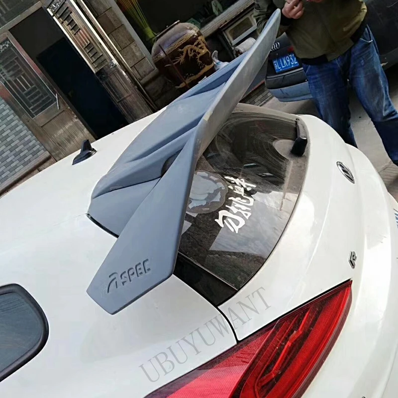 

Car Accessories Auto Part ABS Plastic Unpainted Color Rear Trunk Boot Wing Lip Roof Spoiler For Volkswagen Scirocco 2010+