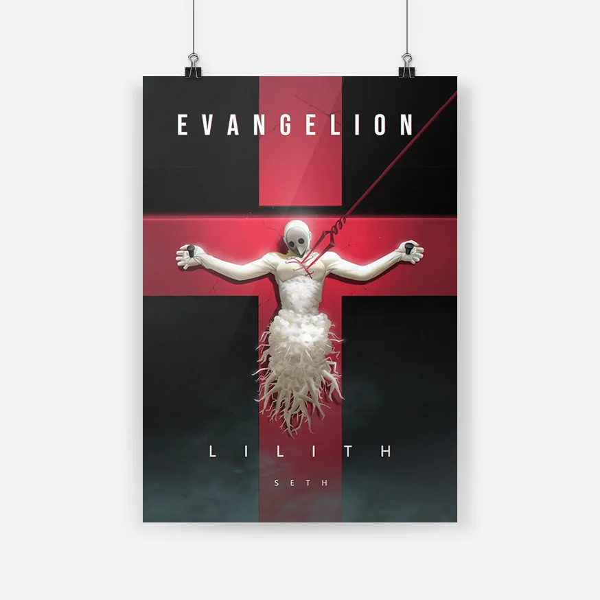 Постер Lilith Angel на холсте с деревянной рамкой настенное художественное украшение