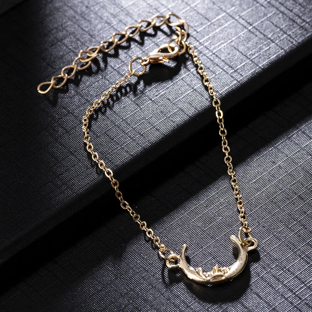 

Gold Moon Star Charms Bracelet for Women Men Valentine's Day Gift Fashion Jewelry Accessories Bracelets Charm Lovers Bracelet