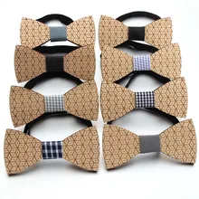 Модная деревянная бабочка, джентльменские галстуки-бабочки ручной работы, свадебные галстуки-бабочки, волшебный куб, деревянный уникальный галстук для мужчин