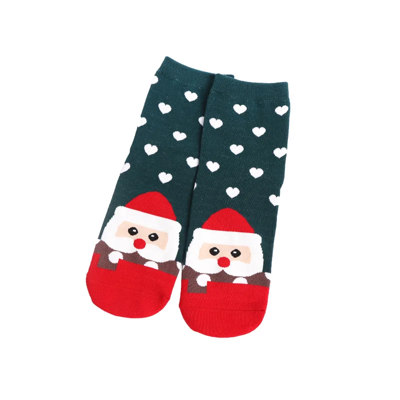 1 пара, хлопковые рождественские носки для детей на весну, зиму и осень детские носки для мальчиков и девочек снежинка, лось, Санта Клаус, медведь, для детей возрастом от 6 до 12 лет - Цвет: 5