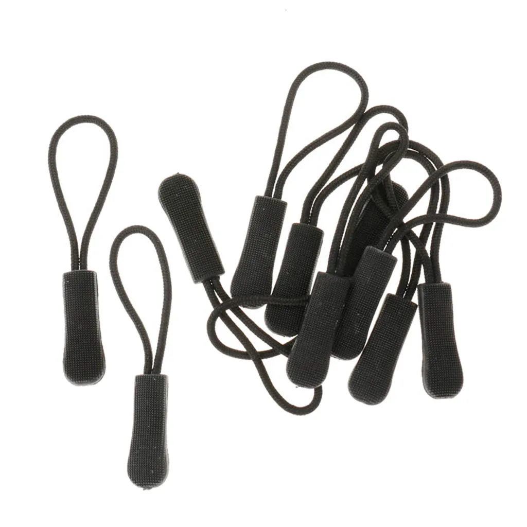 10Pcs Zipper Pull Cord Zip Puller Zip Fastener Zip Slider Replacement Jacket Bag 10Pcs Zipper Pull Cord Zip Puller Zip Fastener Zip Slider Replacement Jacket Bag