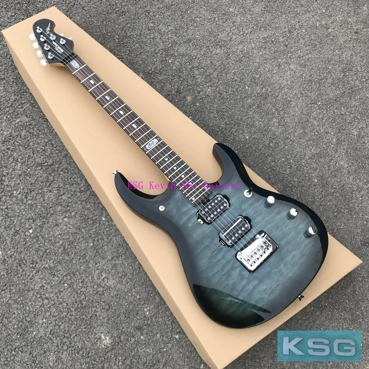 Ernie ball Music Man John Petrucci JP6 электрогитара Прозрачная отделка Music Man JP6 гитара гитара