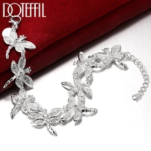 DOTEFFIL 925 Sterling Silver Full Dragonfly Chain Bracelet For Woman Charm Wedding Engagement Fashion Party Jewelry DOTEFFIL 925 Sterling Silver Full Dragonfly Chain Bracelet For Woman Charm Wedding Engagement Fashion Party Jewelry